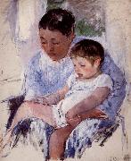 Mary Cassatt Mother and her child oil painting reproduction